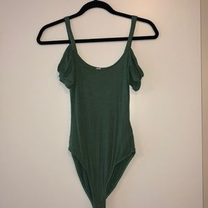 Cute green off the shoulder/tank bodysuit
